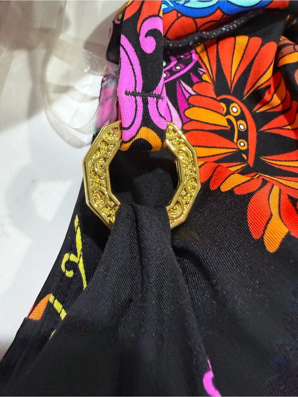 Trina Turk Electric Reef Maxi Dress Size S Vibrant Floral Print Beach Resortwear